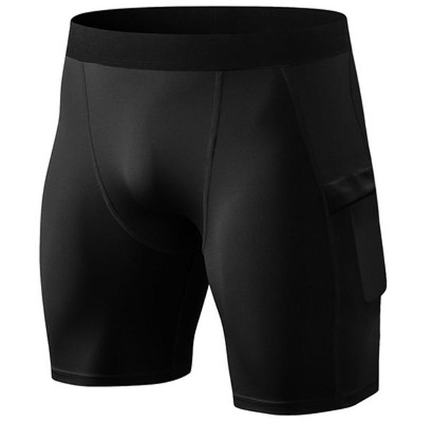 

compression short for men running tights men's quick dry pants black gym jogging sport s-xxl shorts, Black;blue