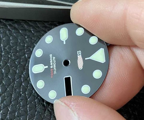 

repair tools & kits skx007 style 28.5mm c3 super strong green luminous watch dial for nh35a movement