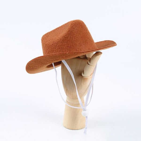 

soilid color pet hat party cowboy outdoor decorative po prop for puppy dog apparel