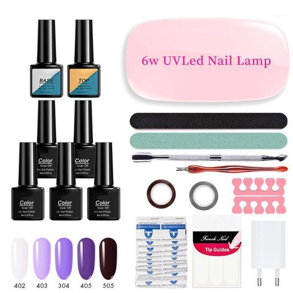 

nail extension starter kit with uv light builder gel quick enhancement professional manicure tool1