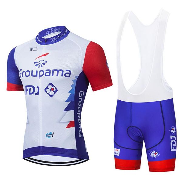

2021team fdj cycling pro jersey 20d gel bib set summer wear mountain bike clothes bicycle clothing mtb racing sets, Black;blue