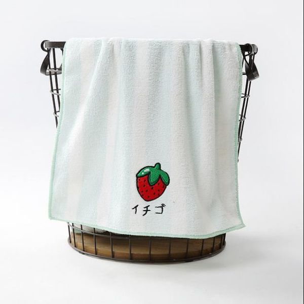 

towel soft absorbent kids household travel gym sports cartoon quick drying 34x80cm