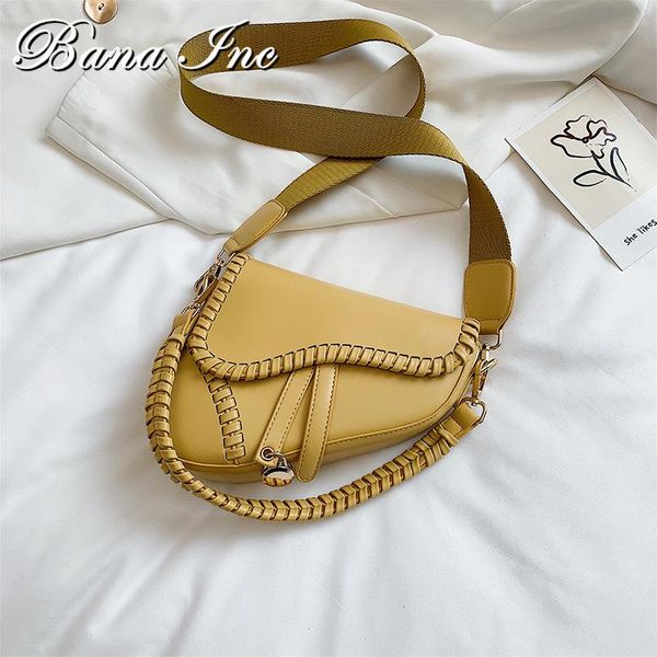 

evening bags fashion saddle for women 2021 trend shoulder bag casual zipper hasp pu leather inside lock ornament