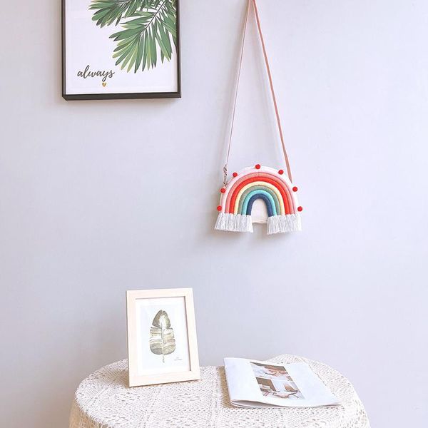 

storage bags rainbow mini crossbody bag cute fashion shoulder special messenger for kids adults mdj998