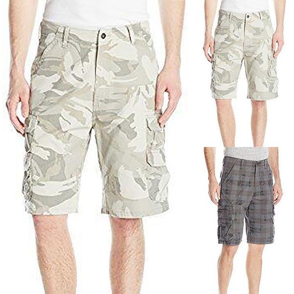 

men's shorts s summer casual comfy multiple pockets premium printing overalls pantalones cortos hombre, White;black