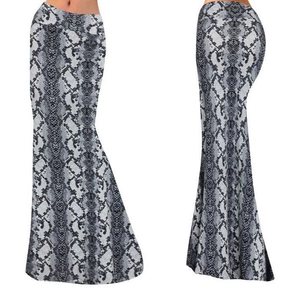 

ethnic clothing 2021 africa woman printed long skirt with high waist, Red