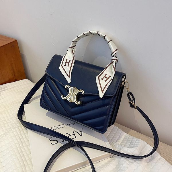 

luxury handbags autumn women's 2021 new fashion silk scarf portable small square bag net red single shoulder messenger bag