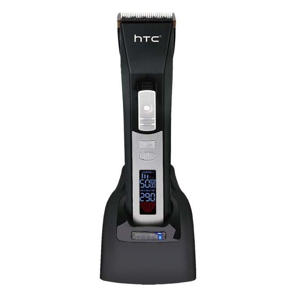 

hair clippers aikin htc rechargeable clipper with charing base eu plug lcd display powerful trimmer for barber professional