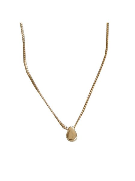 

pendant necklaces 2021 japan korea series water drop necklace simple metal clavicle chain personality 510130, Silver
