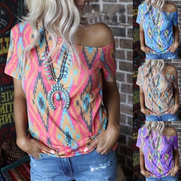 

fashion t shirt 2021 short sleeve printed round neck women's, White