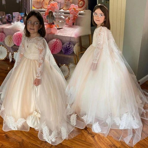 

girl's dresses flower girl ball gown sheer neck little wedding communion pageant gowns, Red;yellow