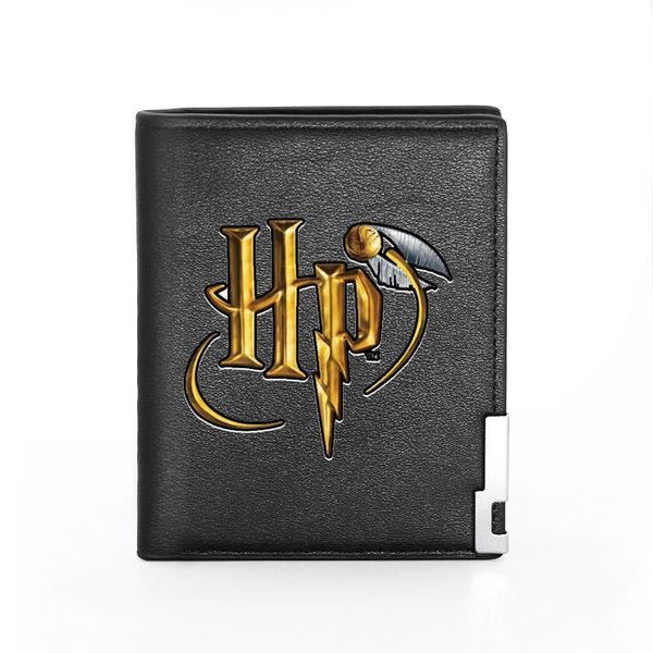 

hp magic ball printing mens wallet leather purse for men credit card holder short money bags, Red;black