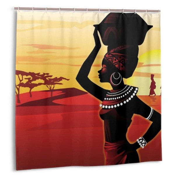 

shower curtains curtain african culture bath set with hooks
