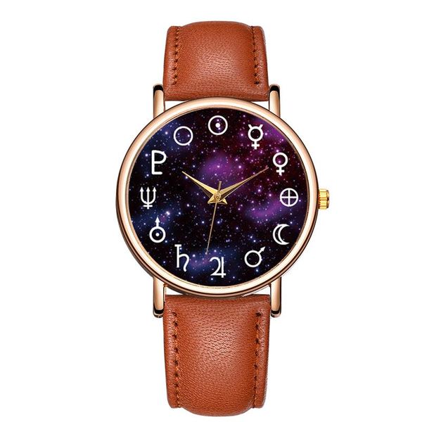 

wristwatches 2021 mens watches reloj hombre rose gold case clock leather strap quartz montre femme, Slivery;brown