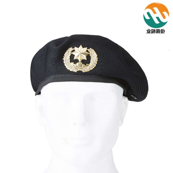 

sun hat men and women's hats for ceremonial performance of mesh security nylon military beret, Blue;gray