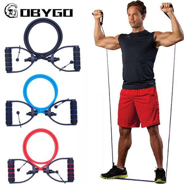 

resistance bands gobygo 5 levels 120cm tpe elastic with handles home workout excerciser gym training equipment yoga pull rope