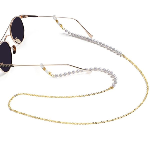 

fashion glasses chain outdoor leisure sunglasses accessories imitation pearl mask lanyards chains hooks & rails