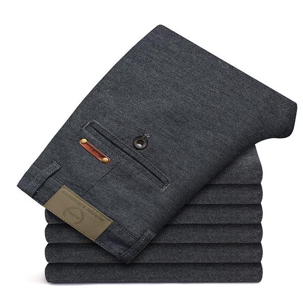 

men pants cotton linen office work slim smart casual black business regular fit social long trousers men's