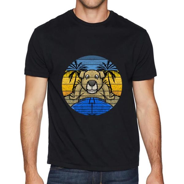 

men's t-shirts graphic t-shirt retro surfin samy t shirt mens short-sleeved cotton fashion, White;black