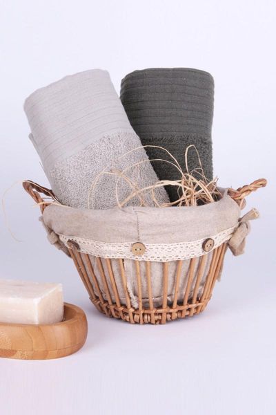 

linen 2-piece hand towel set