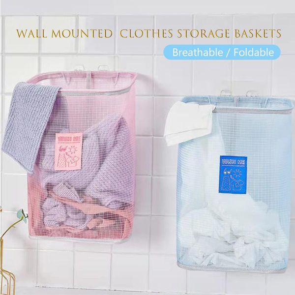 

laundry bags wall hanging basket dirty cothes storage changed cloths organizing