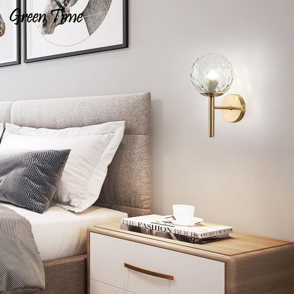 

wall lamp gold finished modern led home bedside light for living room dining bedroom indoor fixture e27 bulb 10w