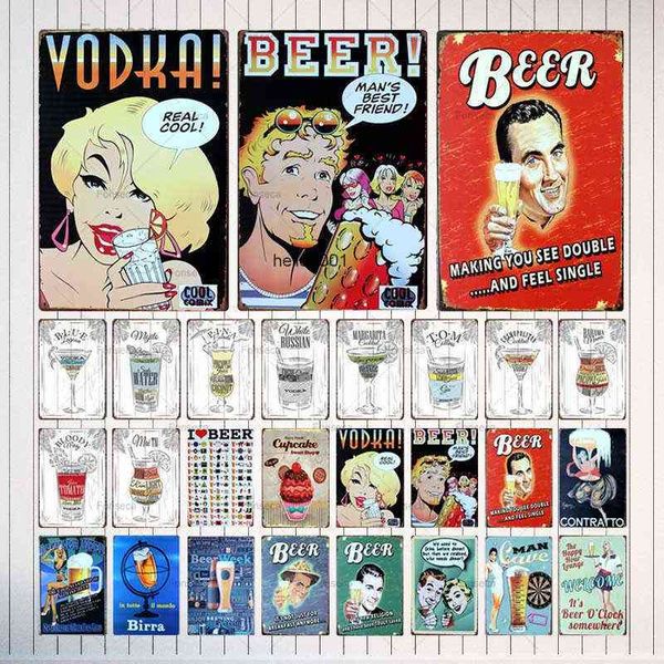 

cocktail tin signs drink metal plate wall pub shop restaurant cafe home art decor vintage iron poster cuadros 3330aa