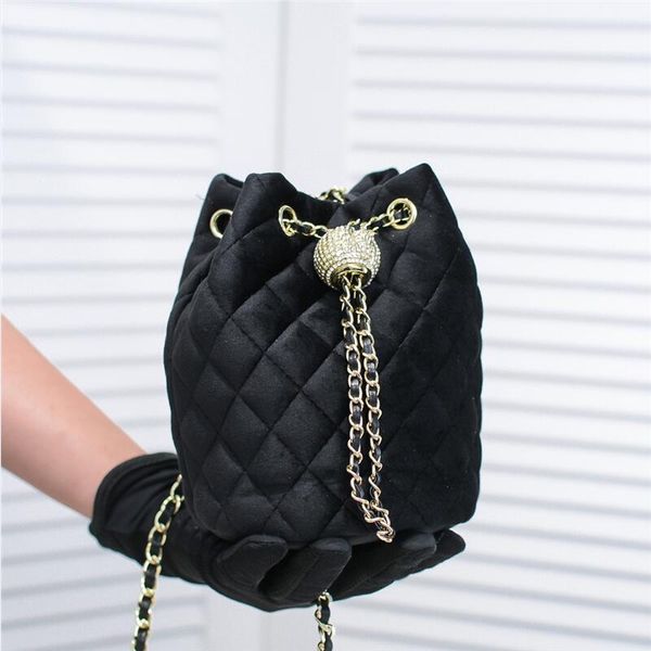 

lady diamond tote buckets bag women shouder bags fashion designer handbags quality