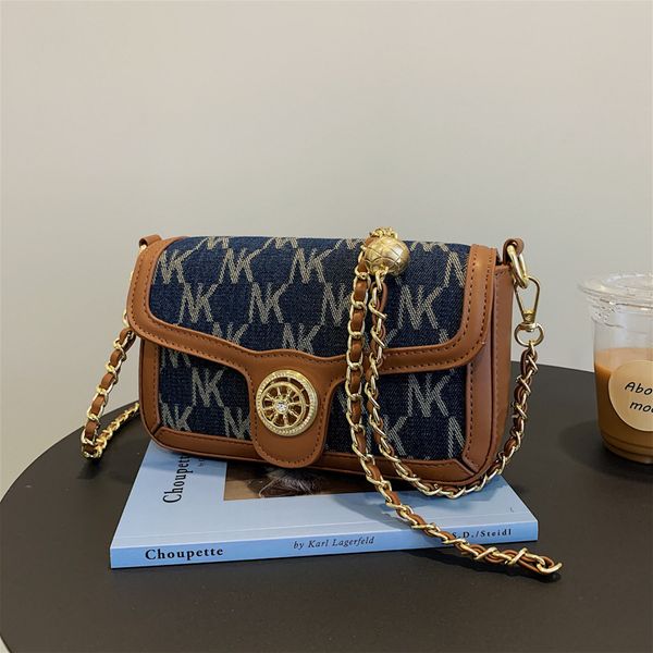 

hangbags korean letter embroidery chain bag women's autumn small square 2021 leisure fashion single shoulder messenger