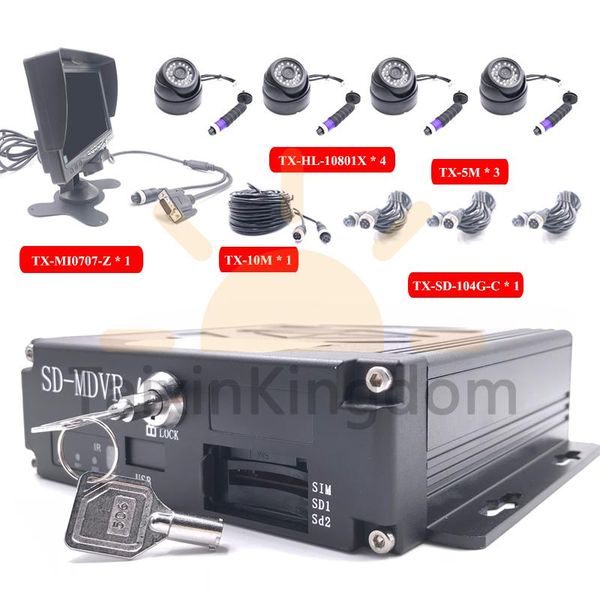 

ahd 1080p 4ch sd card mdvr bus set black box driving record 3g / 4g gps remote monitoring positioning host car dvr dvrs