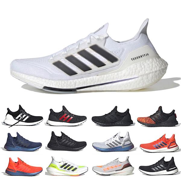 

ultra boost 2021mens running shoes sneakers gray blue green black bred green solar yellow sashiko night flash cloud white designer men women