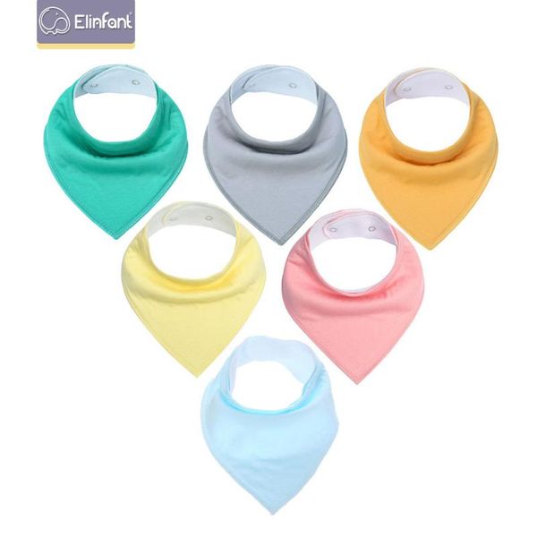 

elinfant 6pcs set cute pretty princess 100% cotton super-stylish baby bandana drool bibs & burp cloths