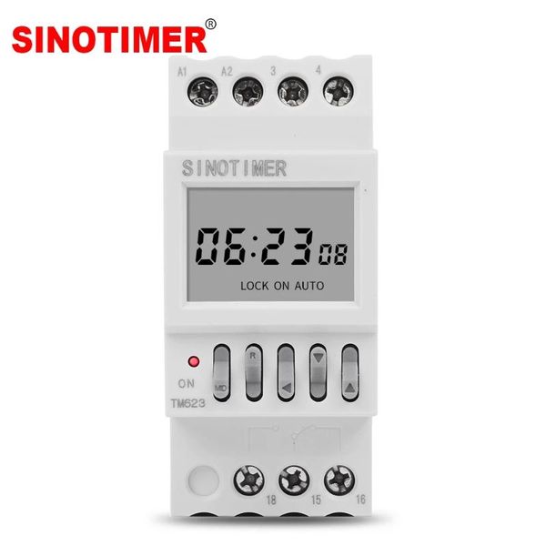 

timers 230v programmable astronomical time switch with latitude display daily street light controller