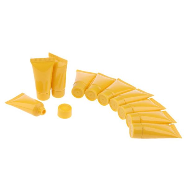 

5ml 10 pcs empty tubes cosmetic containers for cleanser,toothpaste,sunscreen storage bottles & jars