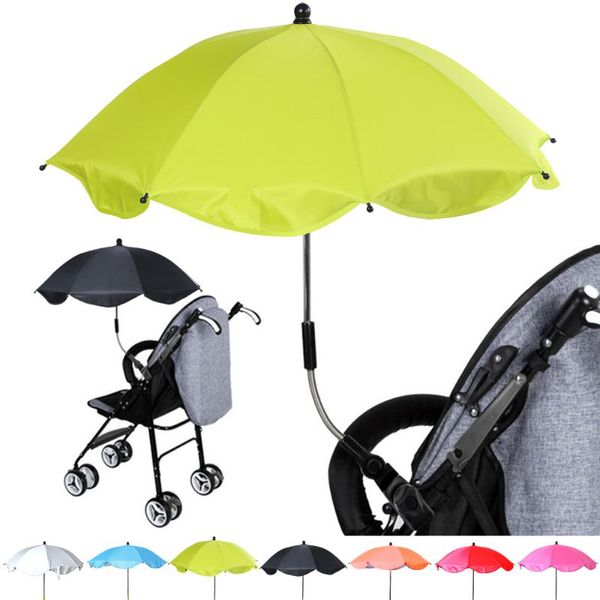

umbrellas 1pcs detachable stroller umbrella adjustable baby pram pushchair cover uv rays sun shade parasol rain protecter outdoor tool