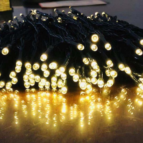 

solar lamps 200 christmas garland led fairy light outdoor powered string lights 8 mode 7m/12m/22m garden wedding decoration waterproof