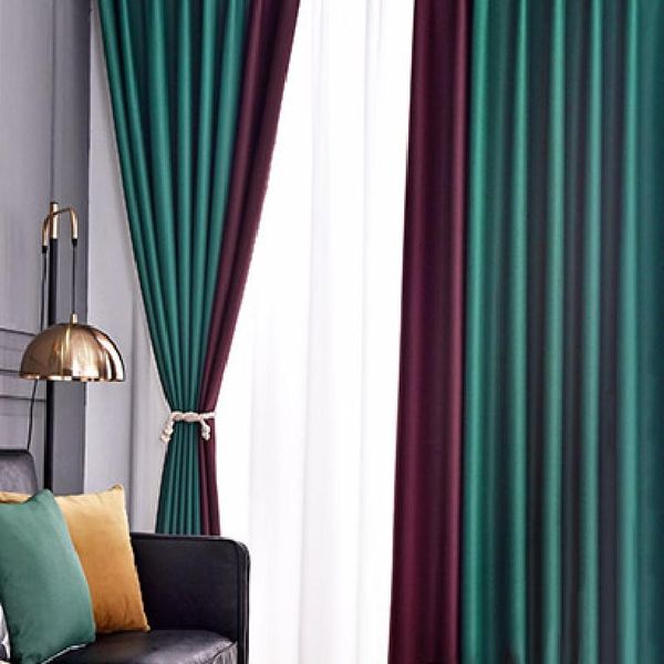 

curtain & drapes scandinavian curtains for living dining room bedroom simple luxury splicing curtainsulle multi-color optional