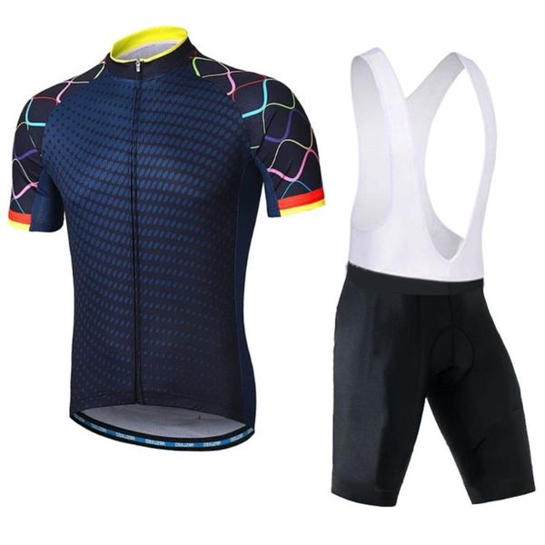 

racing sets 2021 arrival pro bicycle team short sleeve men's cycling jersey summer breathable clothing, Black;blue