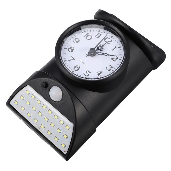 

infrared outdoor wall lamp with clock anti-corrosion waterproof solar light