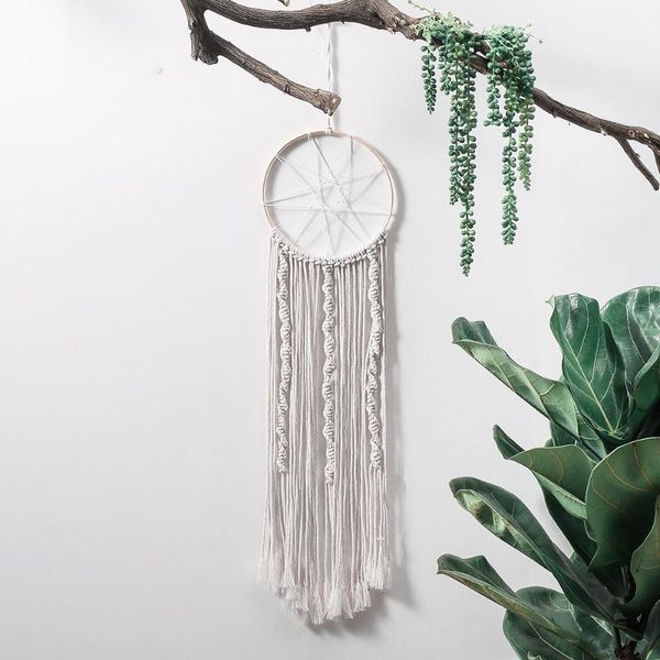 

tapestries bohemian star knitted tapestry macrame wlall hanging home farmhouse decor cotton rope boho wall weave