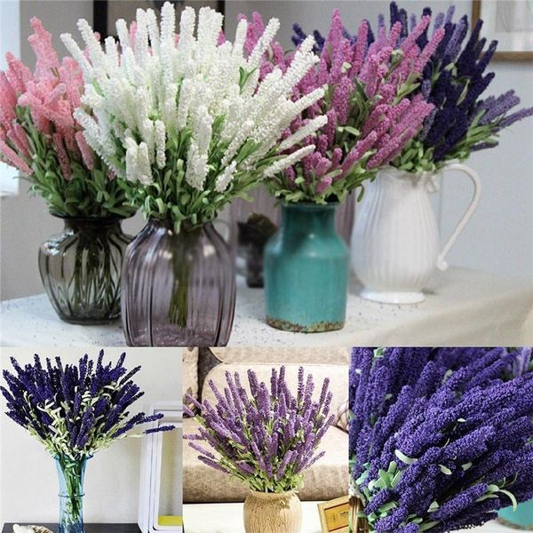 

1pcs head lavender bonsai adornment wedding supplies artificial flower decoration imitation flowers vanilla simulation decor decorative & wr