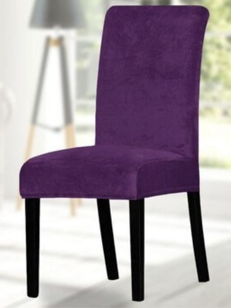 

velvet dining chair cover spandex elastic slipcover case for chairs office wedding room stretch solid c covers