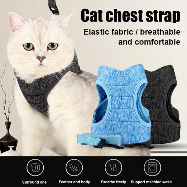 

cat collars & leads harness and leash breathable lightweight pet small dog puppy mu8669