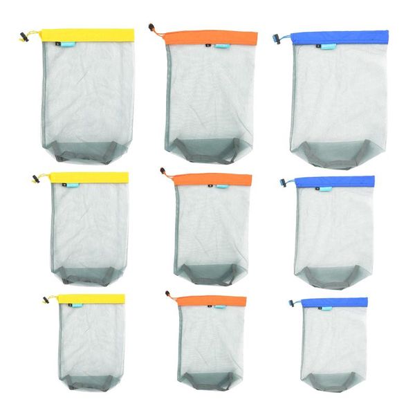 

outdoor stuff sack drawstring storage bag,camping sport mesh bag bags