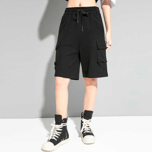 

shorts fashion summer women's casual capris straight baggy daddy pants, White;black