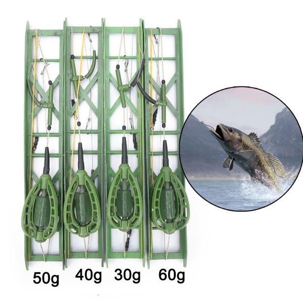 

carp catfish feeder fishing accessories bait cage 30g,40g,50g,60g hooks