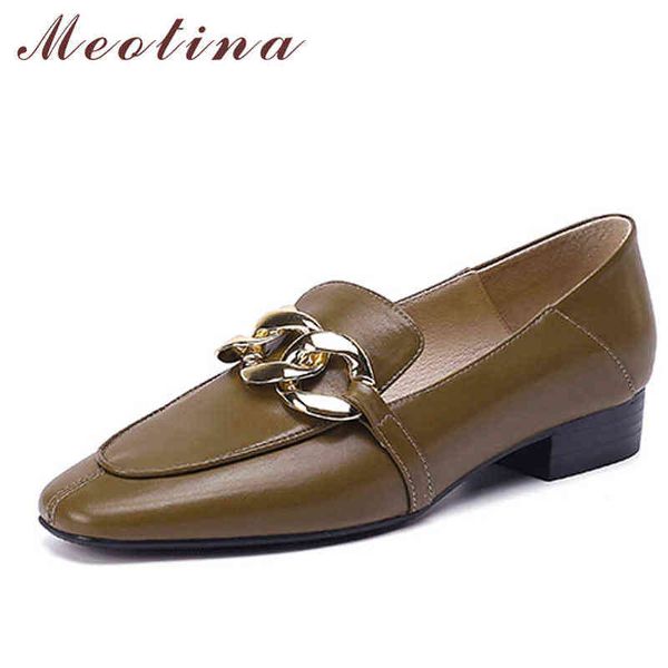 

women's leather slippers round head flat shoes and metal decoration spring beige 2 9, Black