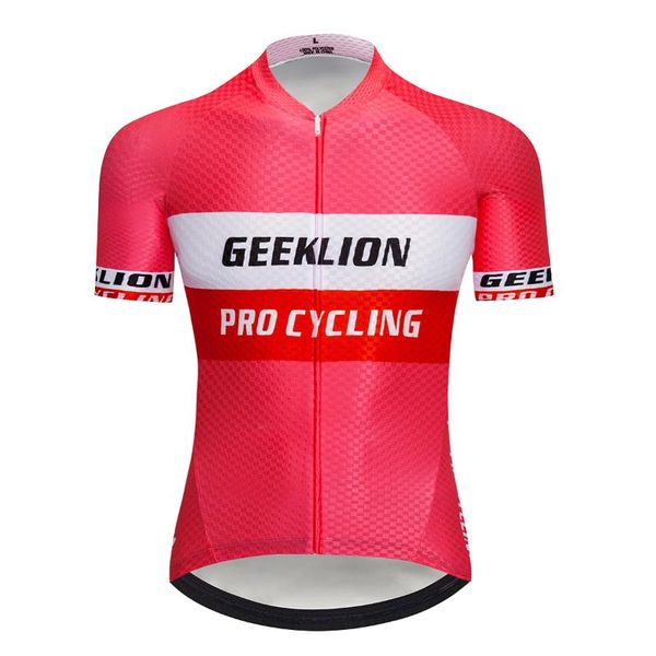 

racing jackets cycling jersey short sleeves summer men outdoor sports bike clothing quick dry clothes breathable ciclismo maillot, Black;red