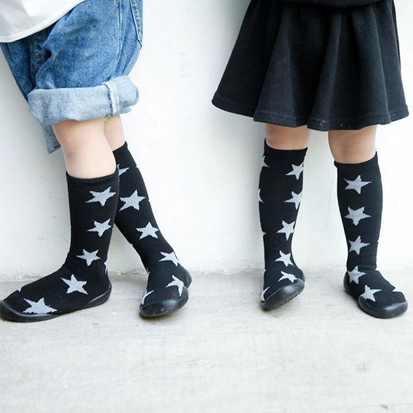 

first walkers spring summer walker 2021 fashion baby infant toddler girls boys shoes socks star print warm prewalker
