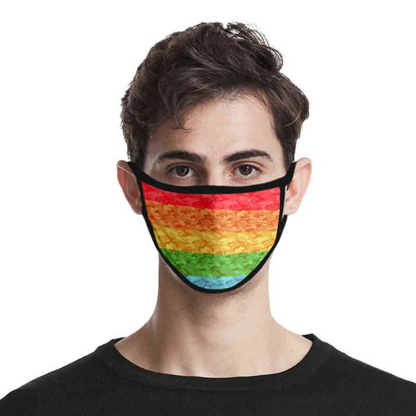 

lgbt homosexual 3d color printed polyter fabric washable mask